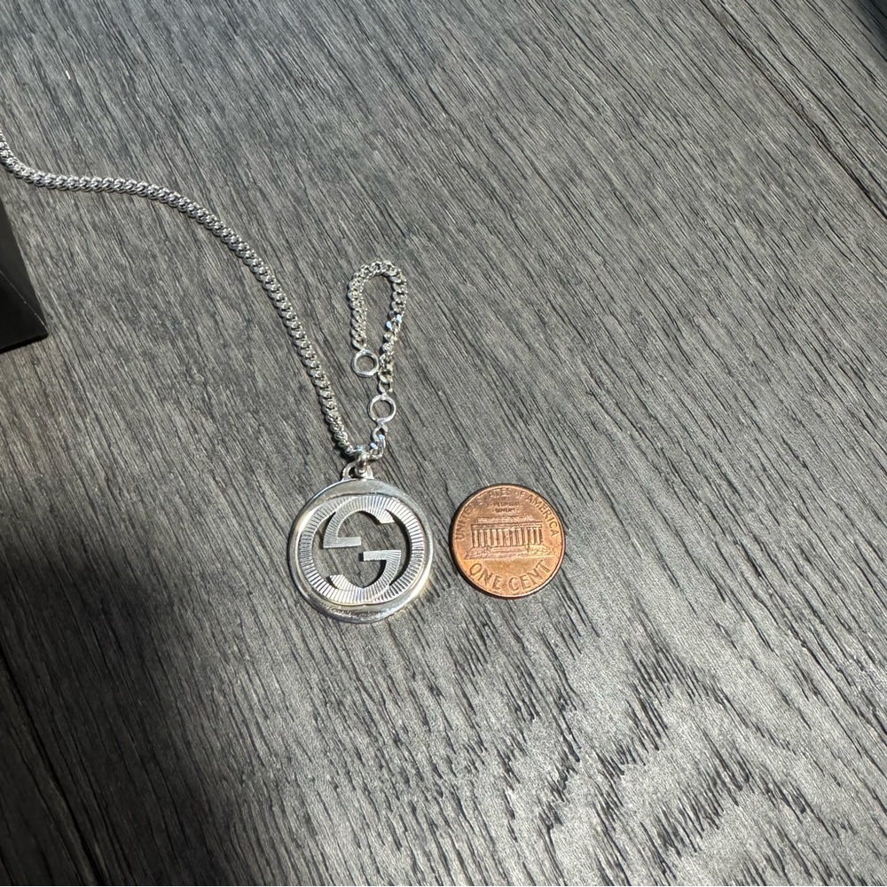 Gucci Silver Interlocking G Necklace (925 silver) - Picture 7 of 7